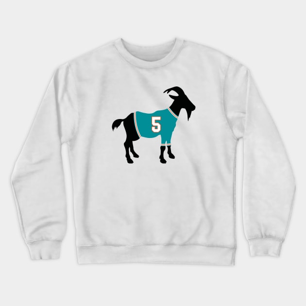 Teddy Bridgewater GOAT Crewneck Sweatshirt by cwijeta